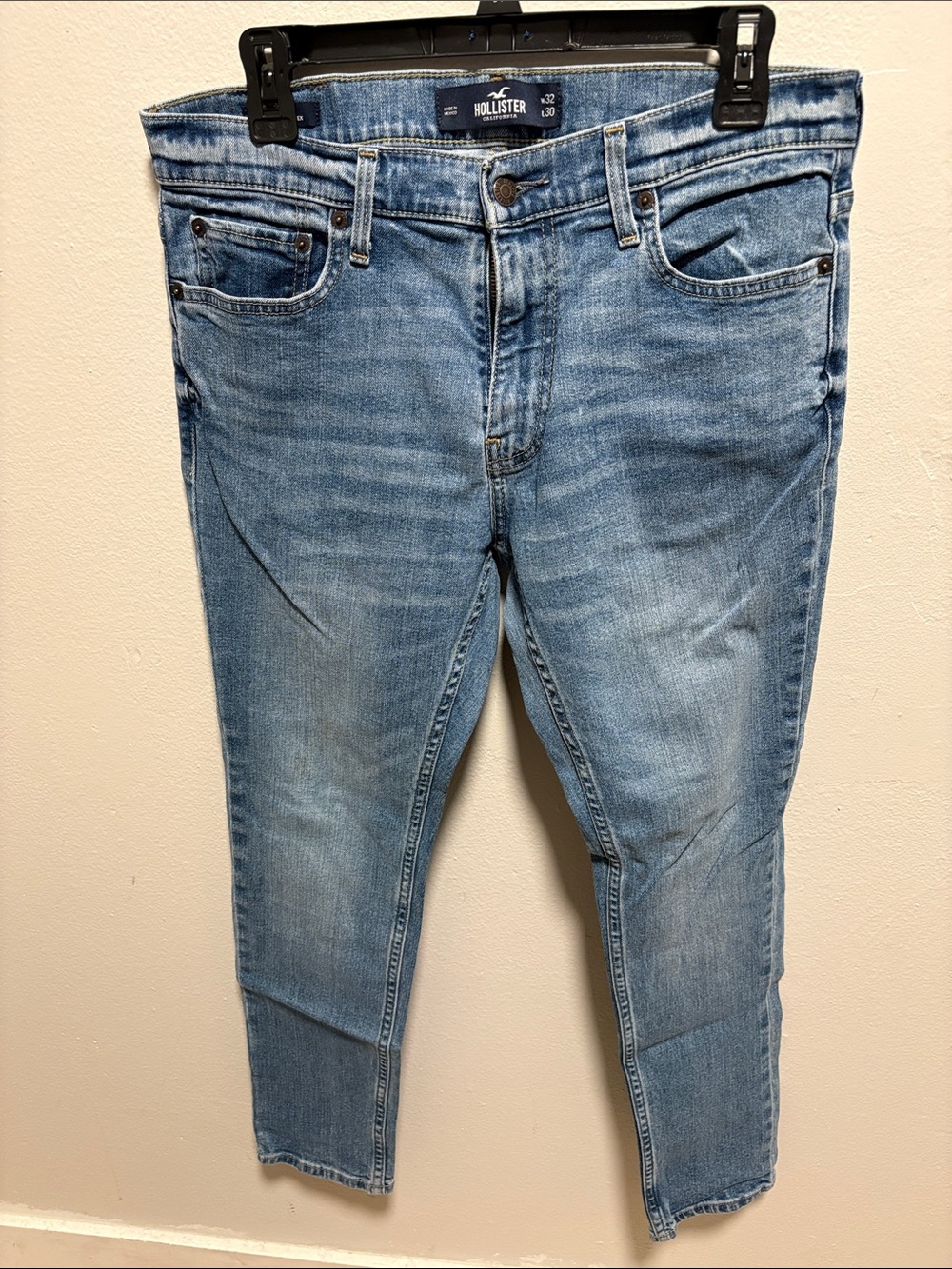 Hollister Men's Blue Slim Fit Jeans 32x30
